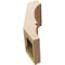 Ekena Millwork 5-inch W x 6-inch D x 10-inch H Balboa Rough Cedar Woodgrain TimberThane Knee Brace, Primed BRCUR05X06X10BOARCPR - alternate 2